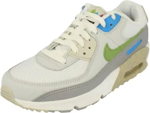 Nike Air Max 90 GS Trainers DV3483 Sneakers Shoes (UK 5 US 5.5Y EU 38, White Chlorophyll 100)