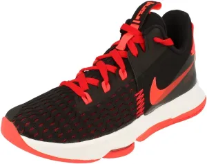 Nike Lebron Witness V Mens Basketball Trainers CQ9380 Sneakers Shoes (UK 11 US 12 EU 46, Black Bright Crimson 005)