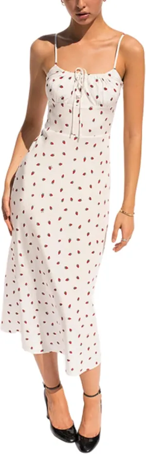 Omoone Womens Floral Dress Low-Cut Square Neck Spaghetti Strap Tie Bodycorn 90s Y2k Sun Dresses