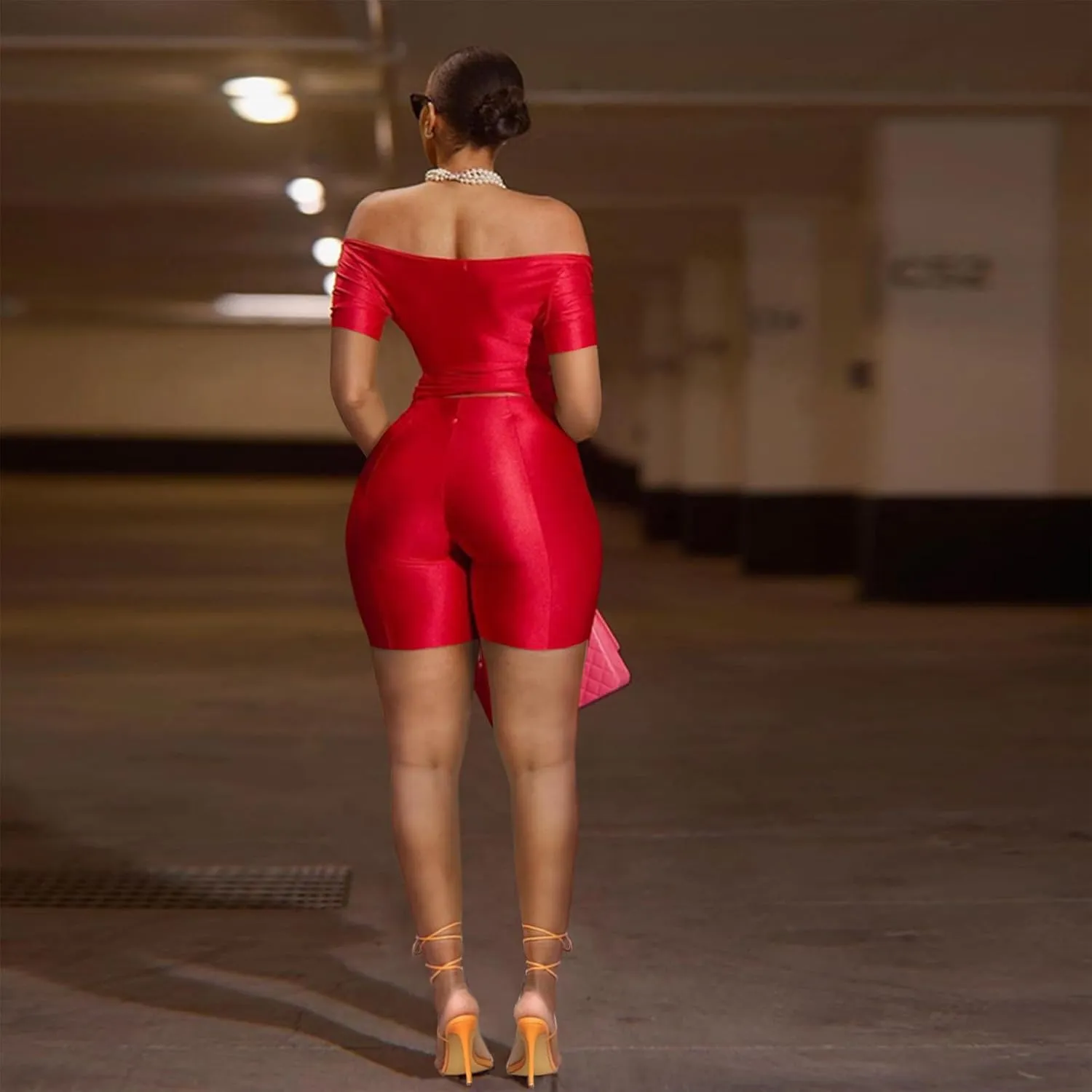 One Piece Jumpsuits for Women - Sexy Off The Shoulder Twist Front Cut Out High Waisted Bodycon Rompers Club Night Outfits
