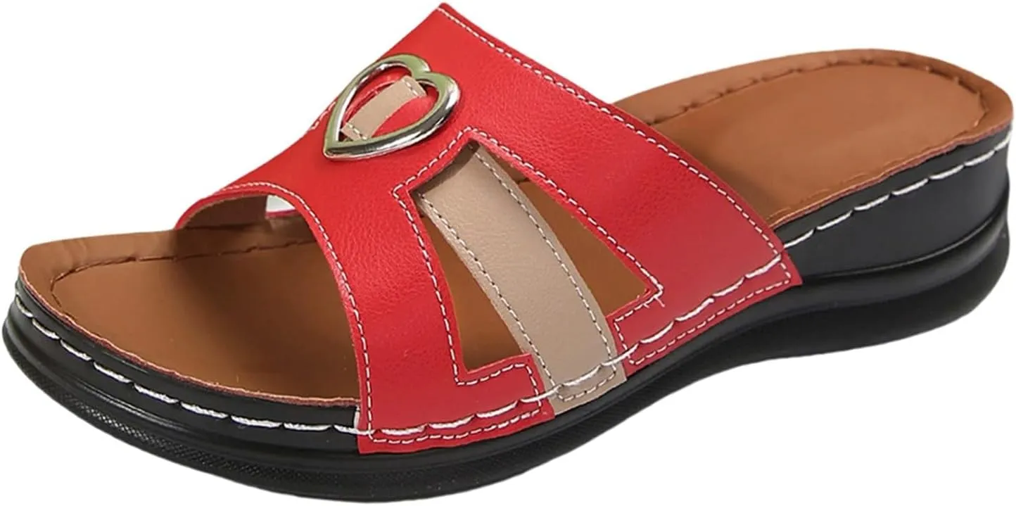Orthopedic Sandals for Women Comfortable Dressy Wedge Summer Shoes Summer Vacation Arch Support Orthotic Sandals