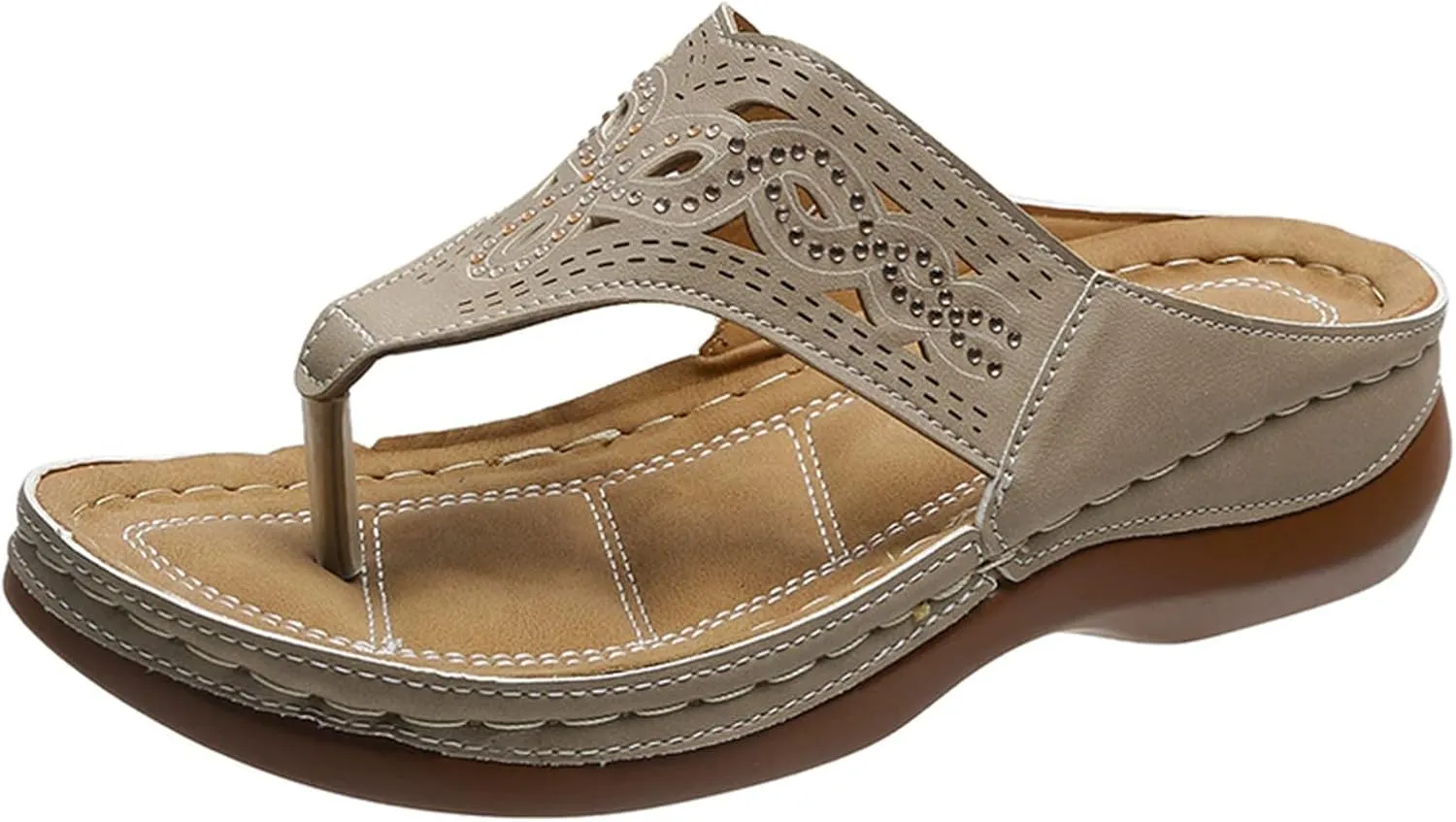Orthopedic Sandals for Women Flip Flops Comfort Wear Shoes Arch Support Sandals Lightweight Wedge Casual Footwear Dressy Ortho Sandal 2025 Fashion Comfy Summer Beach Outfits Sports Mesh Shoes