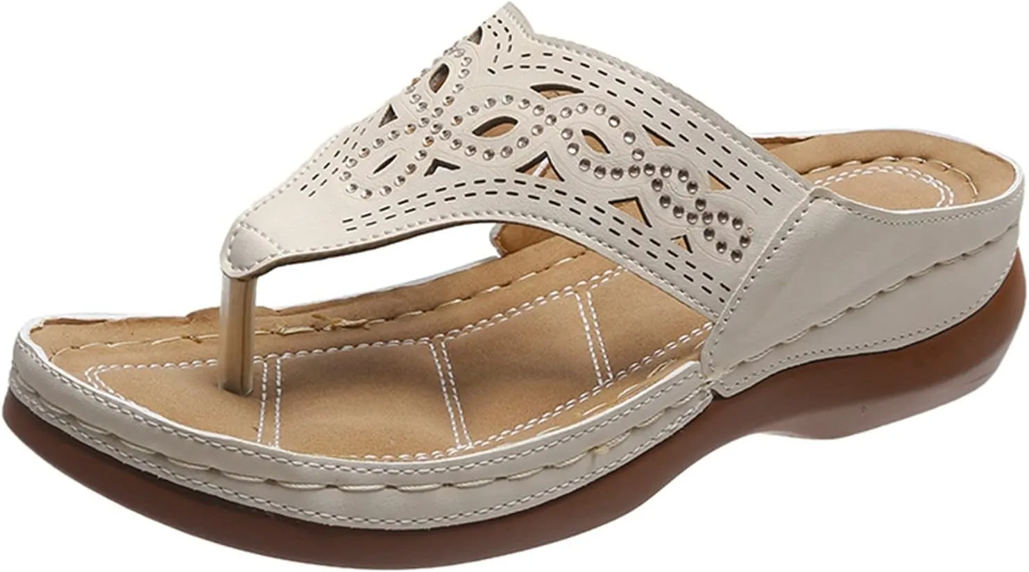 Orthopedic Sandals for Women Flip Flops Comfort Wear Shoes Arch Support Sandals Lightweight Wedge Casual Footwear Dressy Ortho Sandal 2025 Fashion Comfy Summer Beach Outfits Sports Mesh Shoes