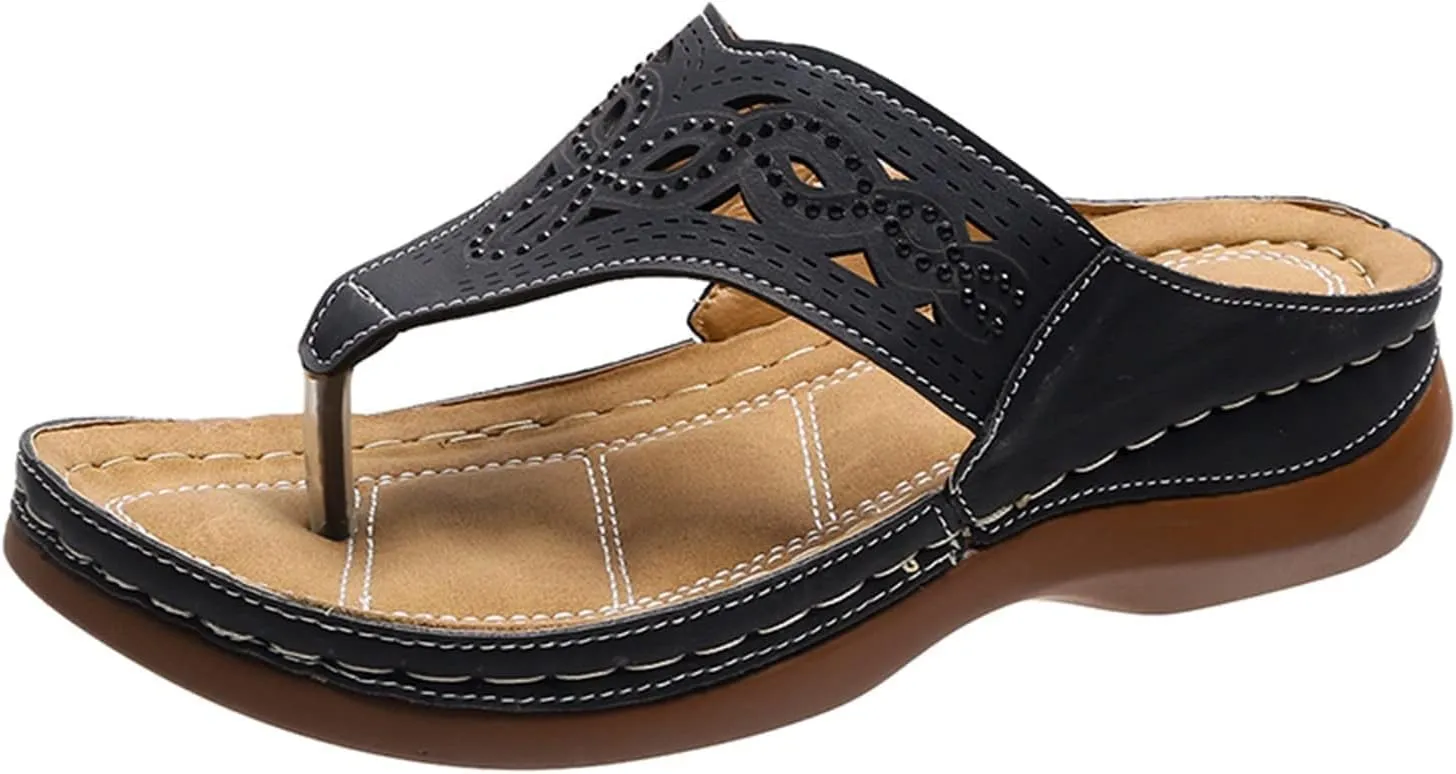 Orthopedic Sandals for Women Flip Flops Comfort Wear Shoes Arch Support Sandals Lightweight Wedge Casual Footwear Dressy Ortho Sandal 2025 Fashion Comfy Summer Beach Outfits Sports Mesh Shoes