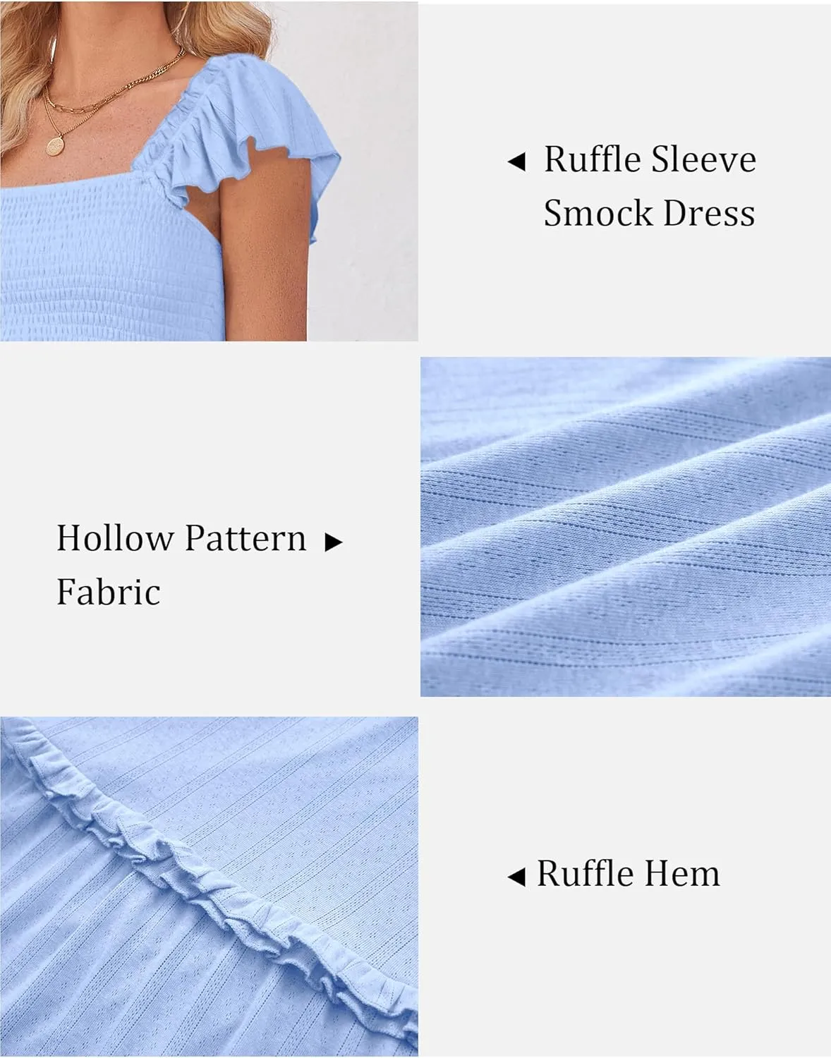 OUGES Womens 2025 Summer Maternity Photoshoot Dress Boho Maxi Smocked Baby Shower Dress Ruffle Sleeve Maternity Clothes