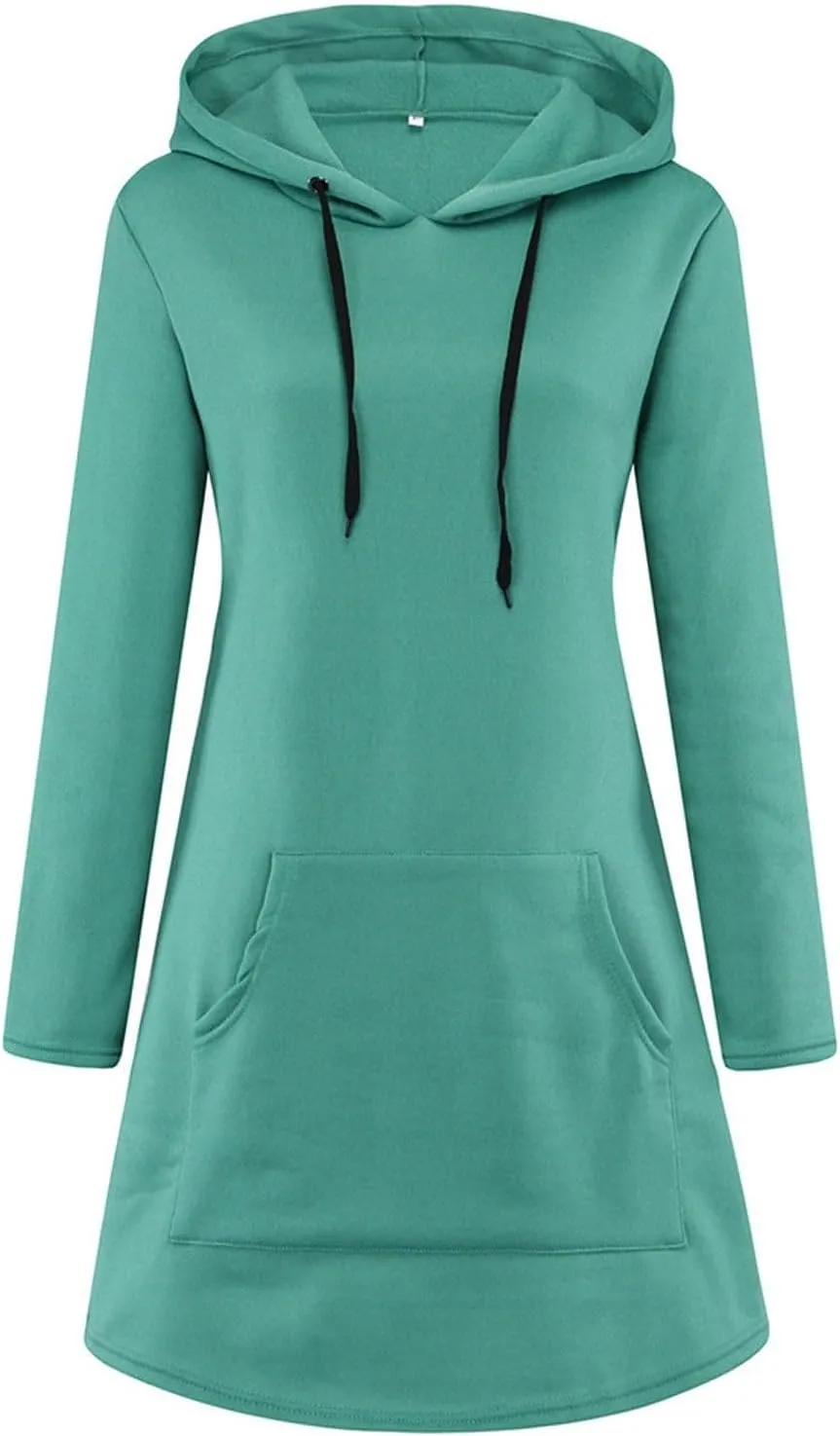 Oversized Hoodie Dress for Women Fleece Hooded Sweatshirt Dress with Pockets Casual Cute Preppy Tunic Mini Dresses