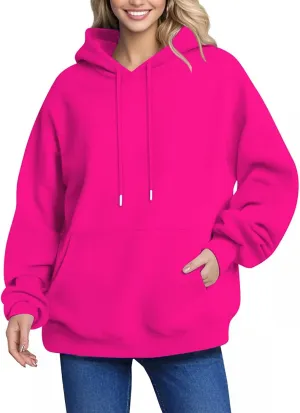 Oversized Hoodies For Women Long Sleeve With Pockets Sweatshirt Trendy Drawstring Pullover Winter Clothes