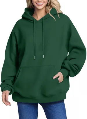 Oversized Hoodies For Women Long Sleeve With Pockets Sweatshirt Trendy Drawstring Pullover Winter Clothes