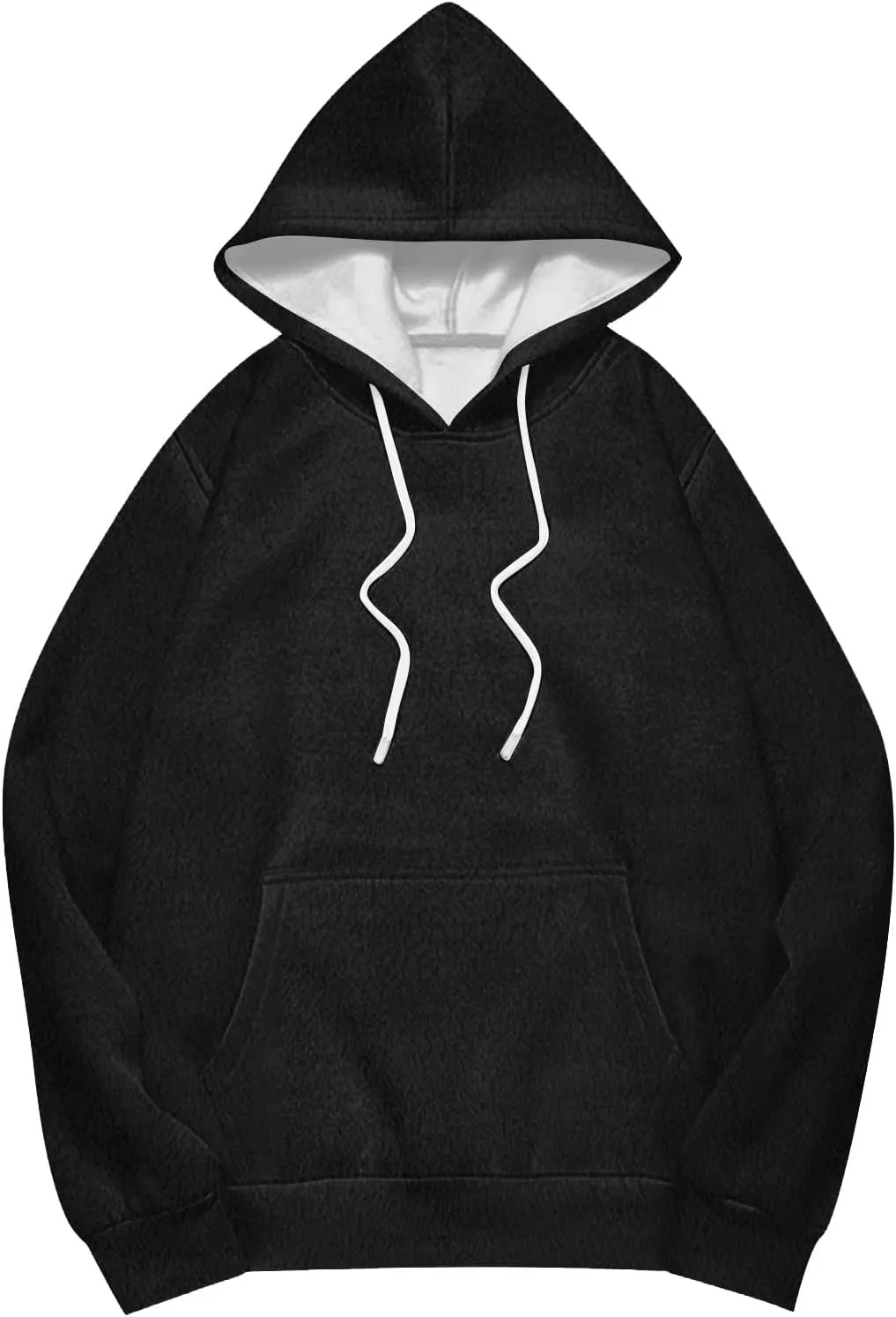 Oversized Hoodies For Women Trendy Flannel Winter Soft Sweatshirt With Pockets Tops Drawstring Fall Clothes