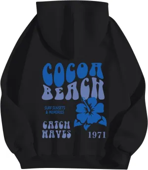 Oversized Sweatshirt For Women,Womens Trendy Letter Print Hoodies Casual Long Sleeve Hoodies With Pockets