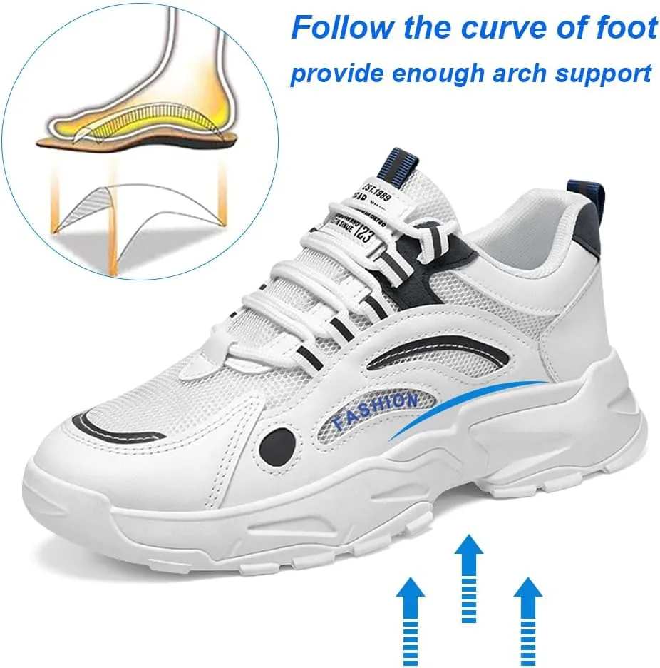 Padgene Men's Sport Running Shoes Runner Trail Sneakers Fashion Athletic Sport Gym Tennis Walking Shoes Mens Casual Workout Footwear Trainers