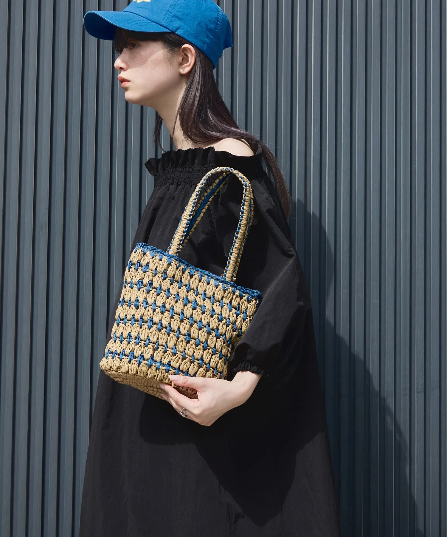 Paper bicolor mini bag