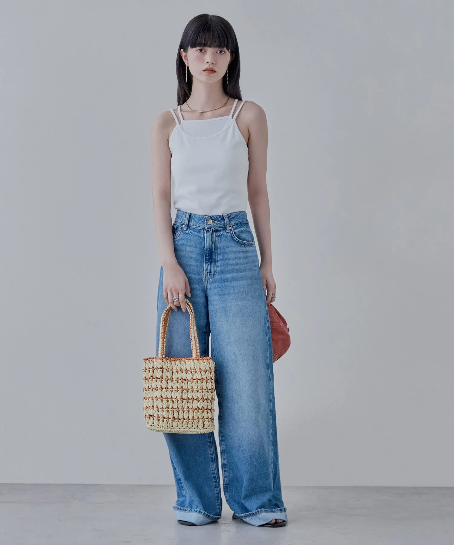 Paper bicolor mini bag