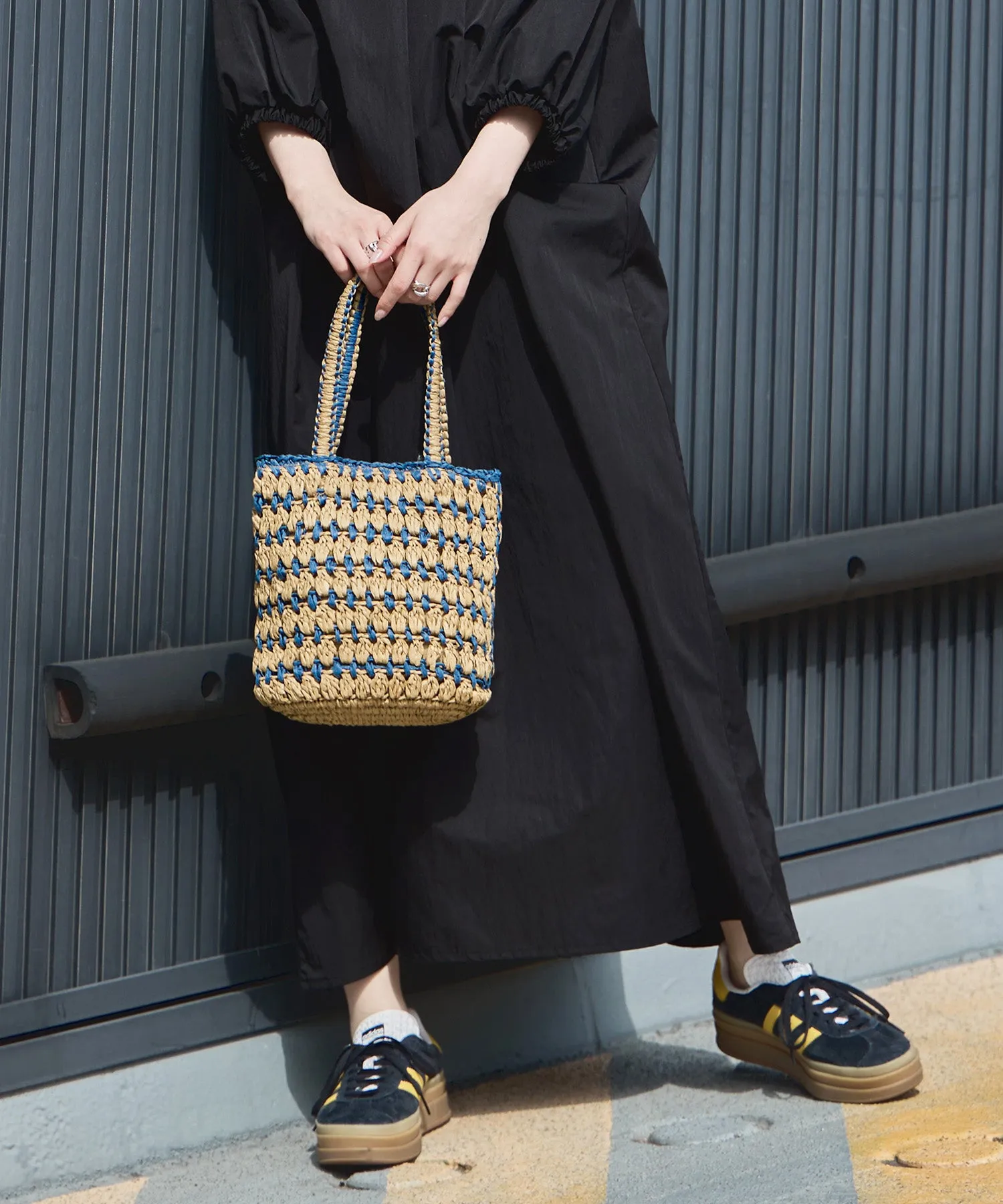 Paper bicolor mini bag