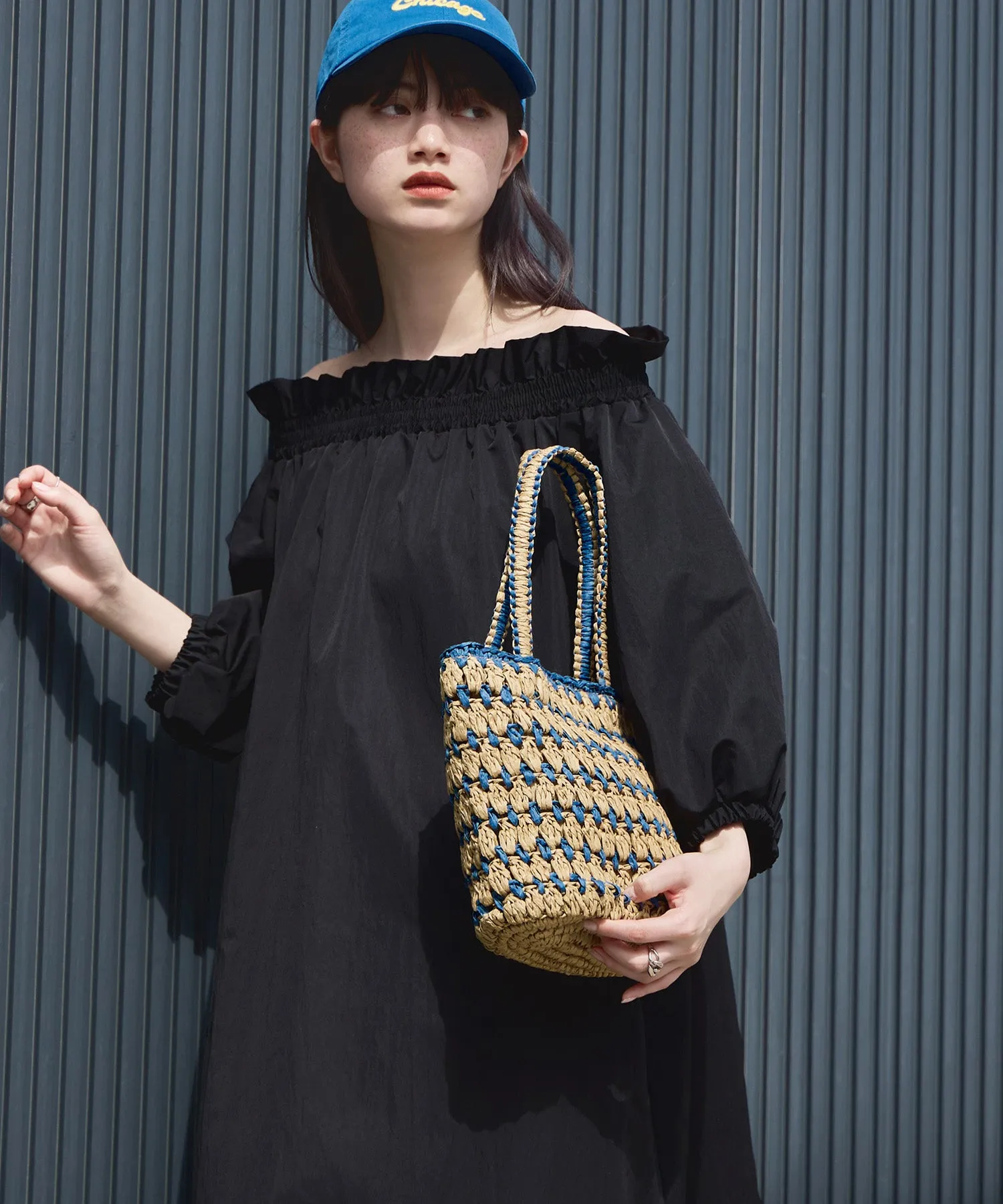 Paper bicolor mini bag