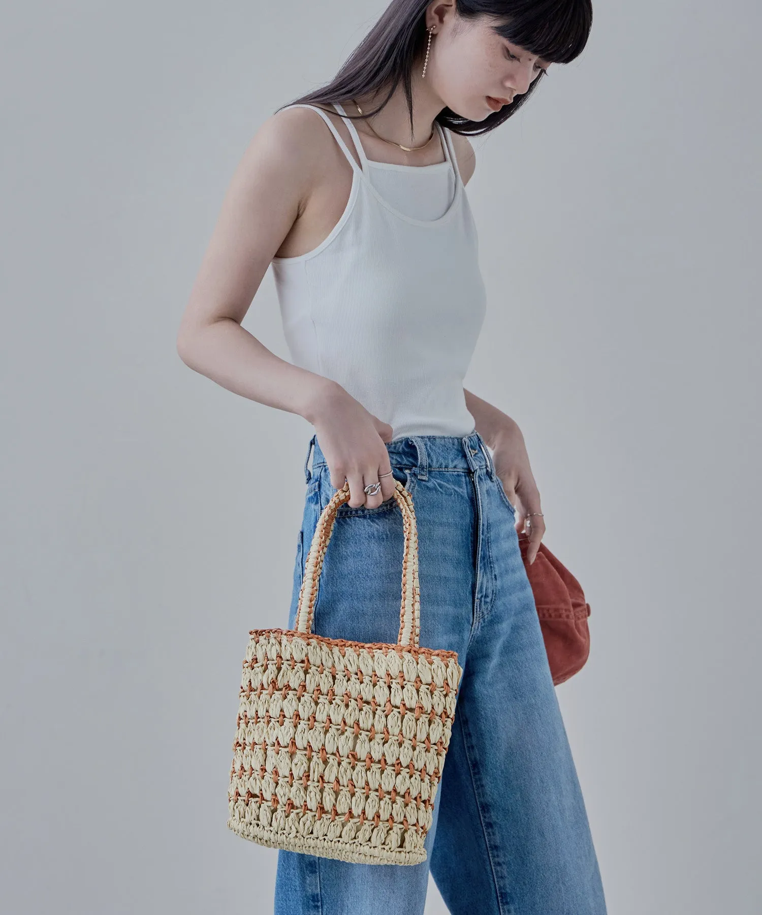 Paper bicolor mini bag