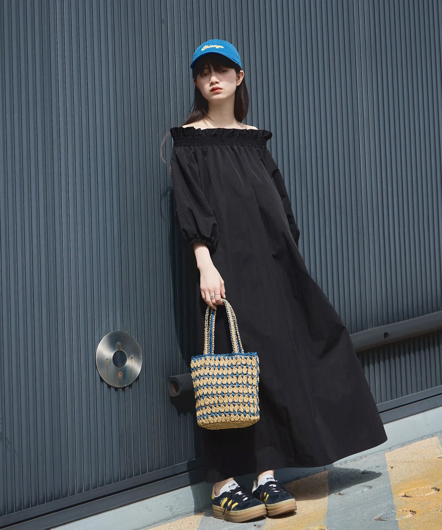 Paper bicolor mini bag
