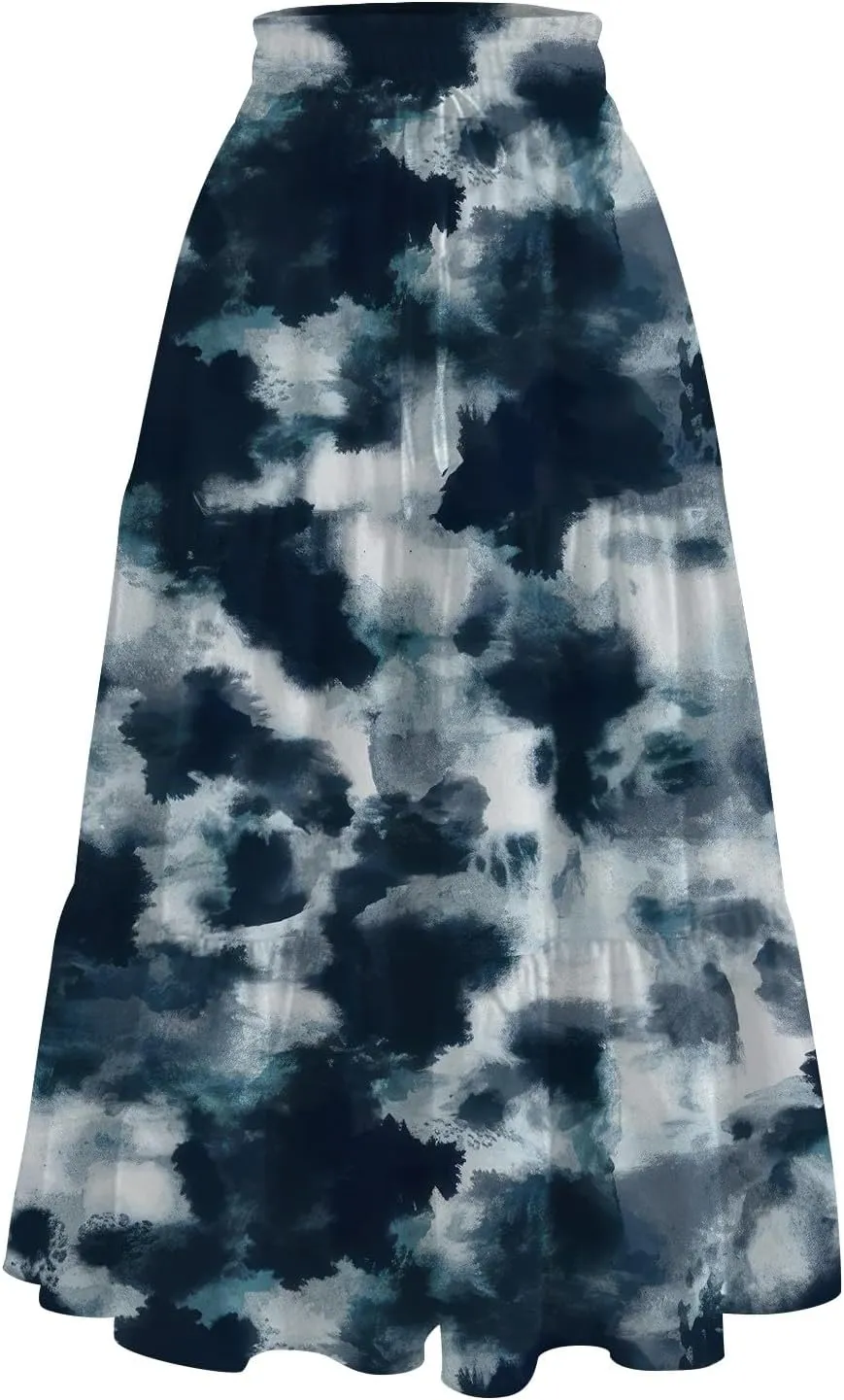 Partys Tapered Hems Skirts Ladies Pop Summer Cozy Loose Women Floral Elastic Waist