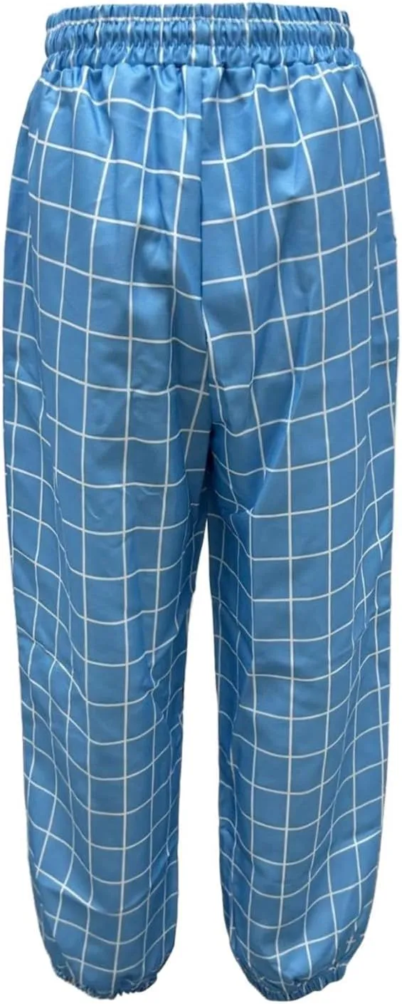 Plaid Tapered Pants for Men Slim Fitting Stretchy Lightweight Breathable Casual Trousers Workout Combat Outdoor Street Pants
