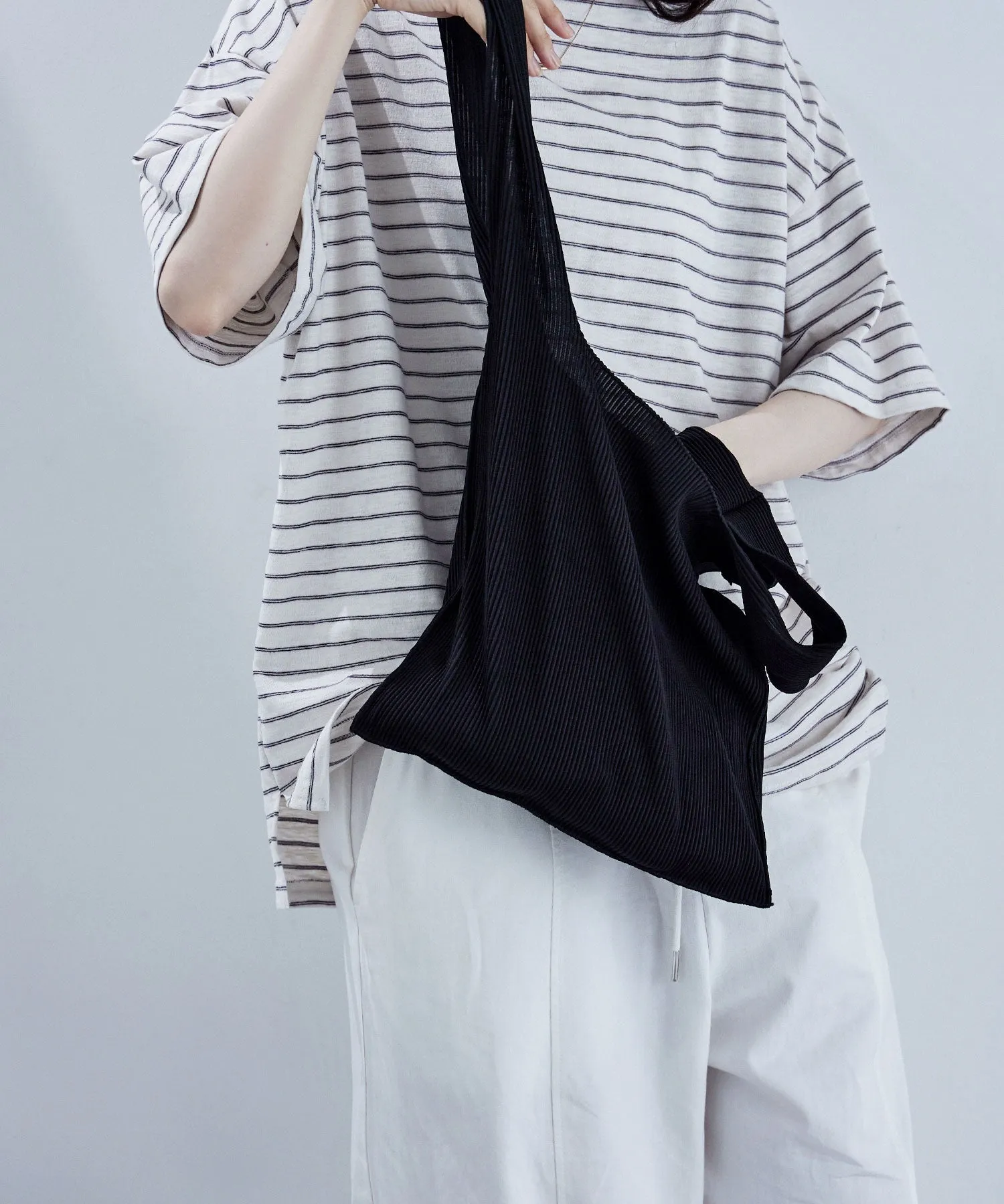 Pleated mini marche bag