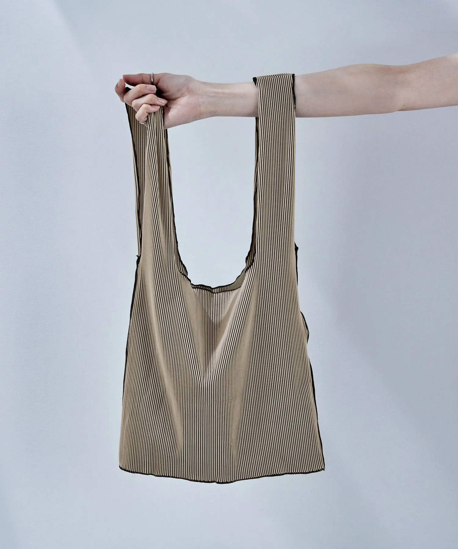 Pleated mini marche bag
