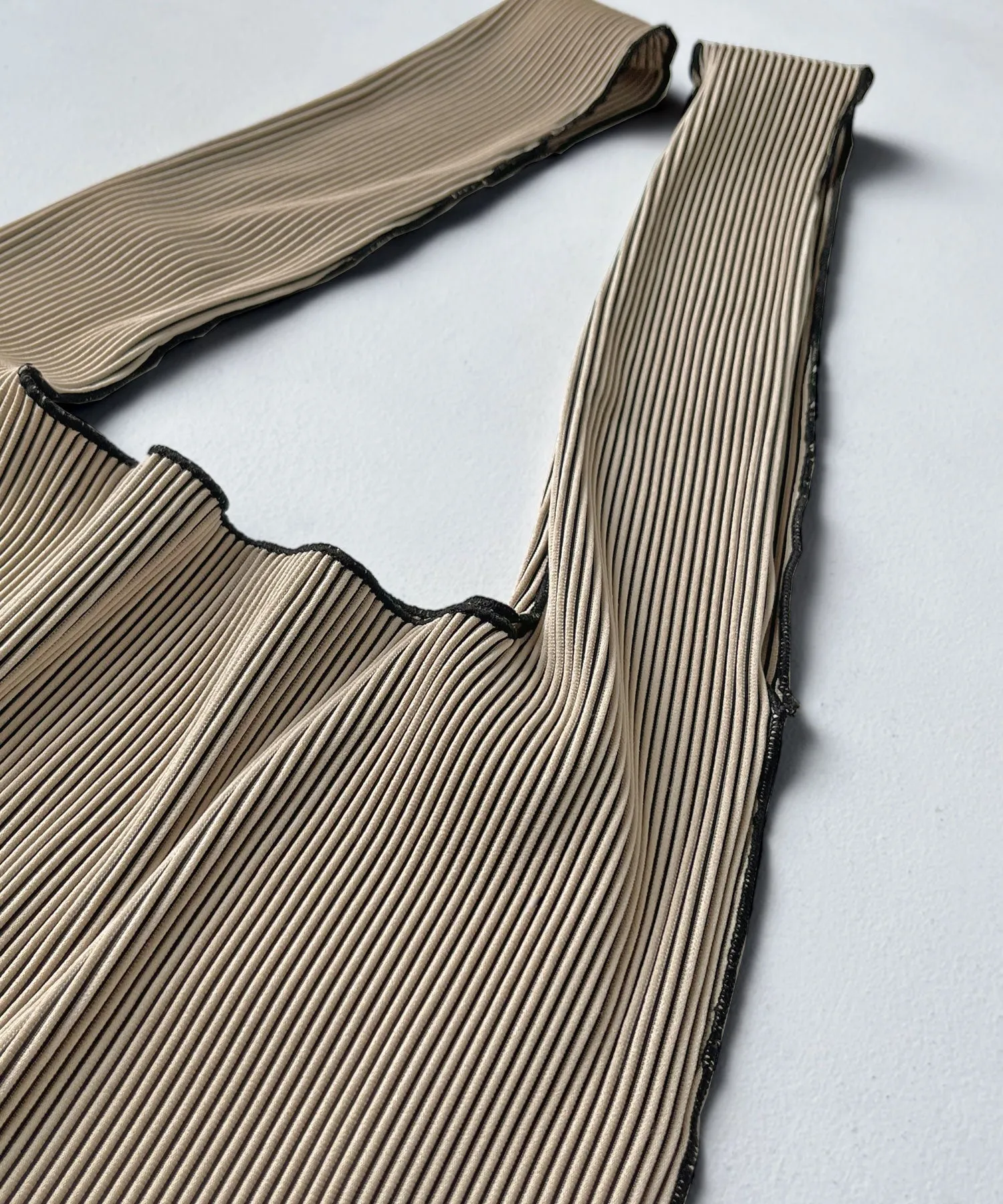 Pleated mini marche bag