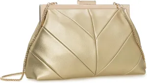 PU Clutch Purse for Women Dressy Evening Bag Formal Handbag for Wedding, Prom, Cocktail Party