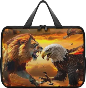 PU Leather Print Laptop Bag Computer Carrying Case Fits Laptop and Tablet, Sleek Design