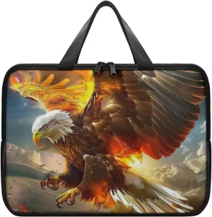 PU Leather Print Laptop Bag Computer Carrying Case Fits Laptop and Tablet, Sleek Design