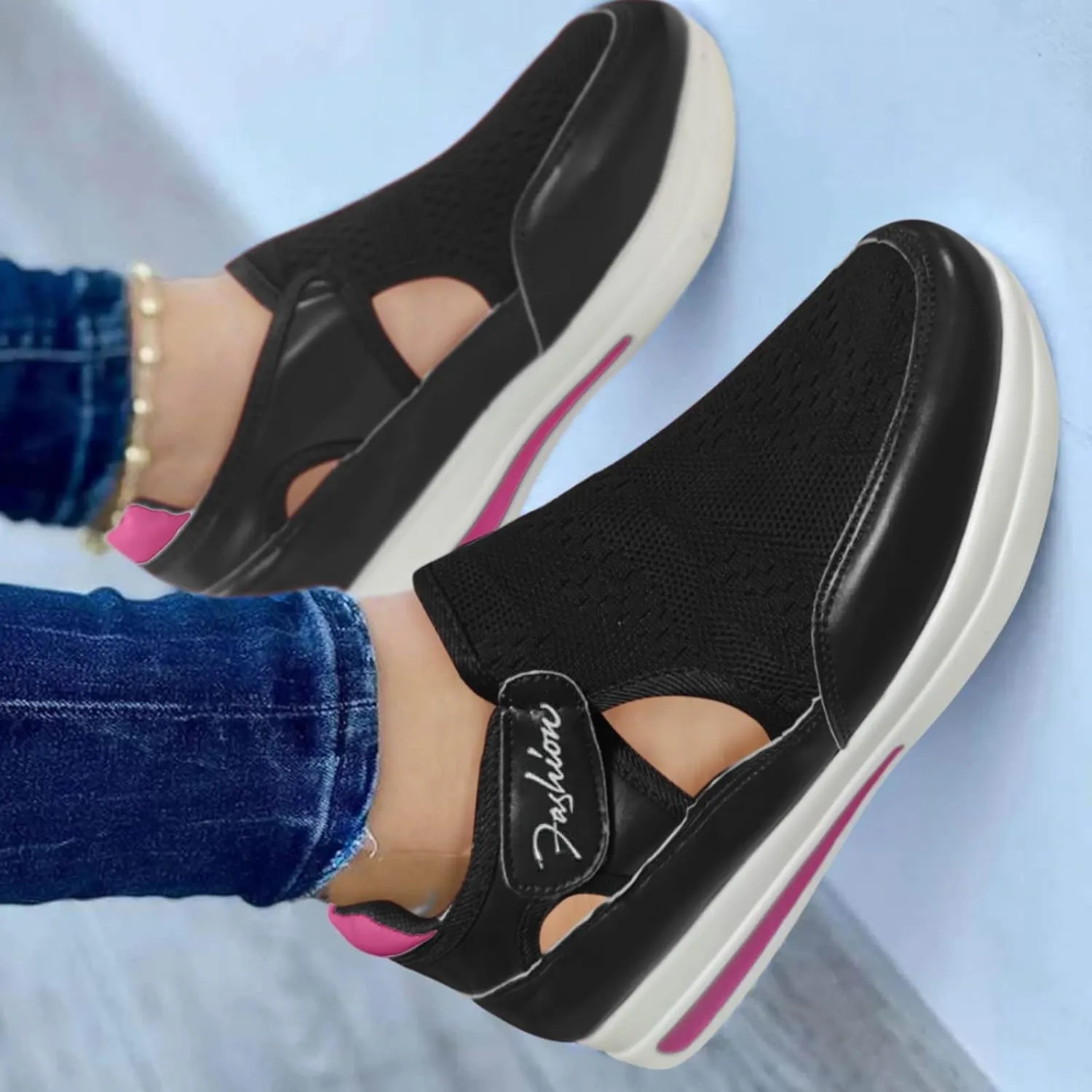 Running Shoes for Women Black Slip On Zapatos OrtopDicos Elegantes De Mujer White Leather Slip On Tennis Shoes for Women Wide Width Women's Sneakers Wide Trail Running Shoes Women Size 8