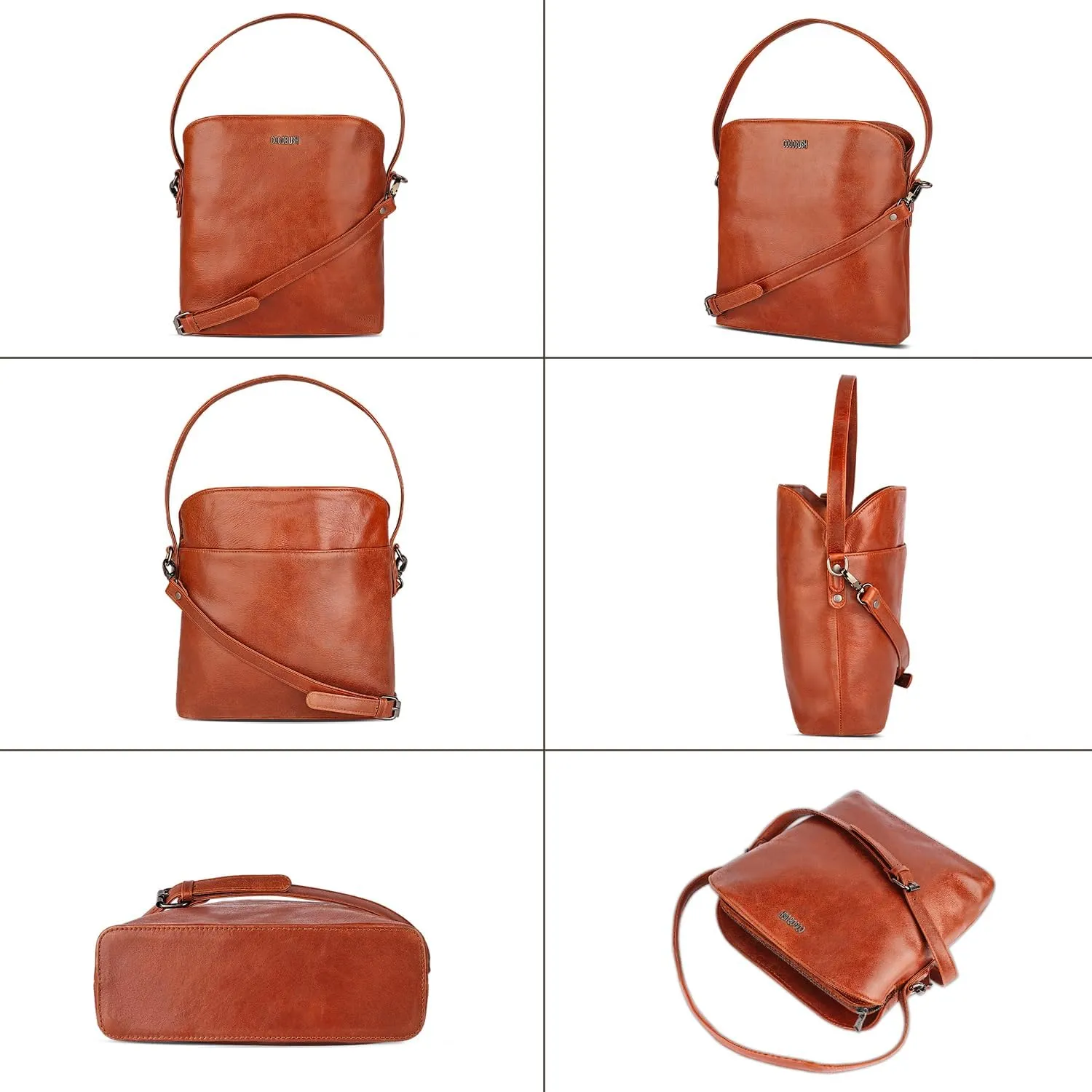 Satchel Leather Tote Bag for Women - Timeless Genuine Leather Handbags for Women