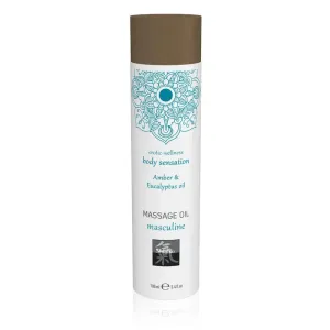 SHIATSU Massage Oil - Masculine - Amber & Eucalyptus Oil Scented - 100 ml