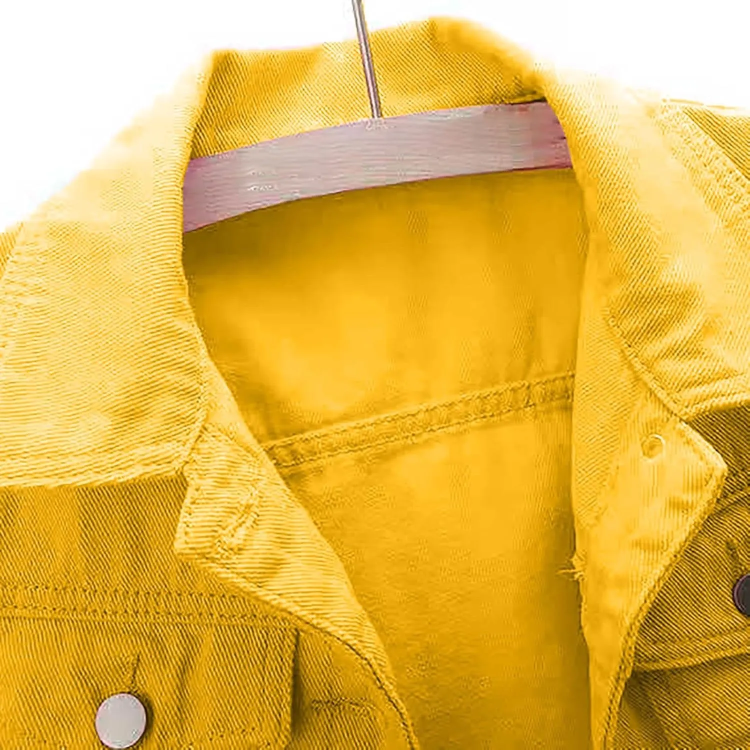 Short Sleeve Denim Jacket for Women Crop Jean Summer Stretch Slim Fit Jean Classic Casual Jackets