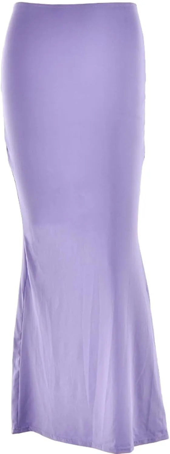 Sleek & Sexy Pure Color Bodycon Midi Skirt for Women Versatile High Waist Pencil Skirt Skirt Topper