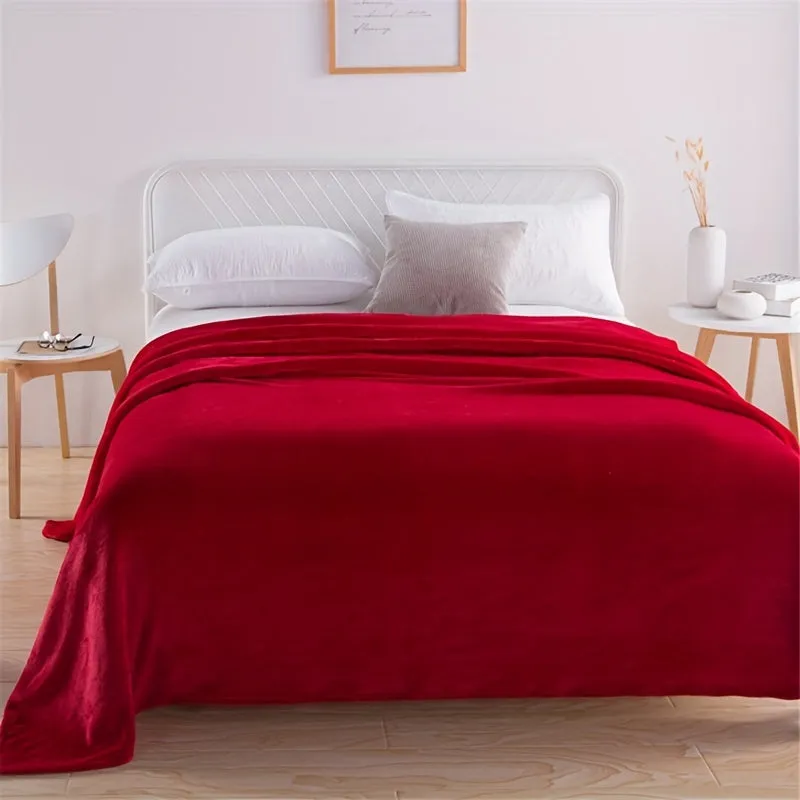 Soft Velvet Throw Blanket for Couch or Bed