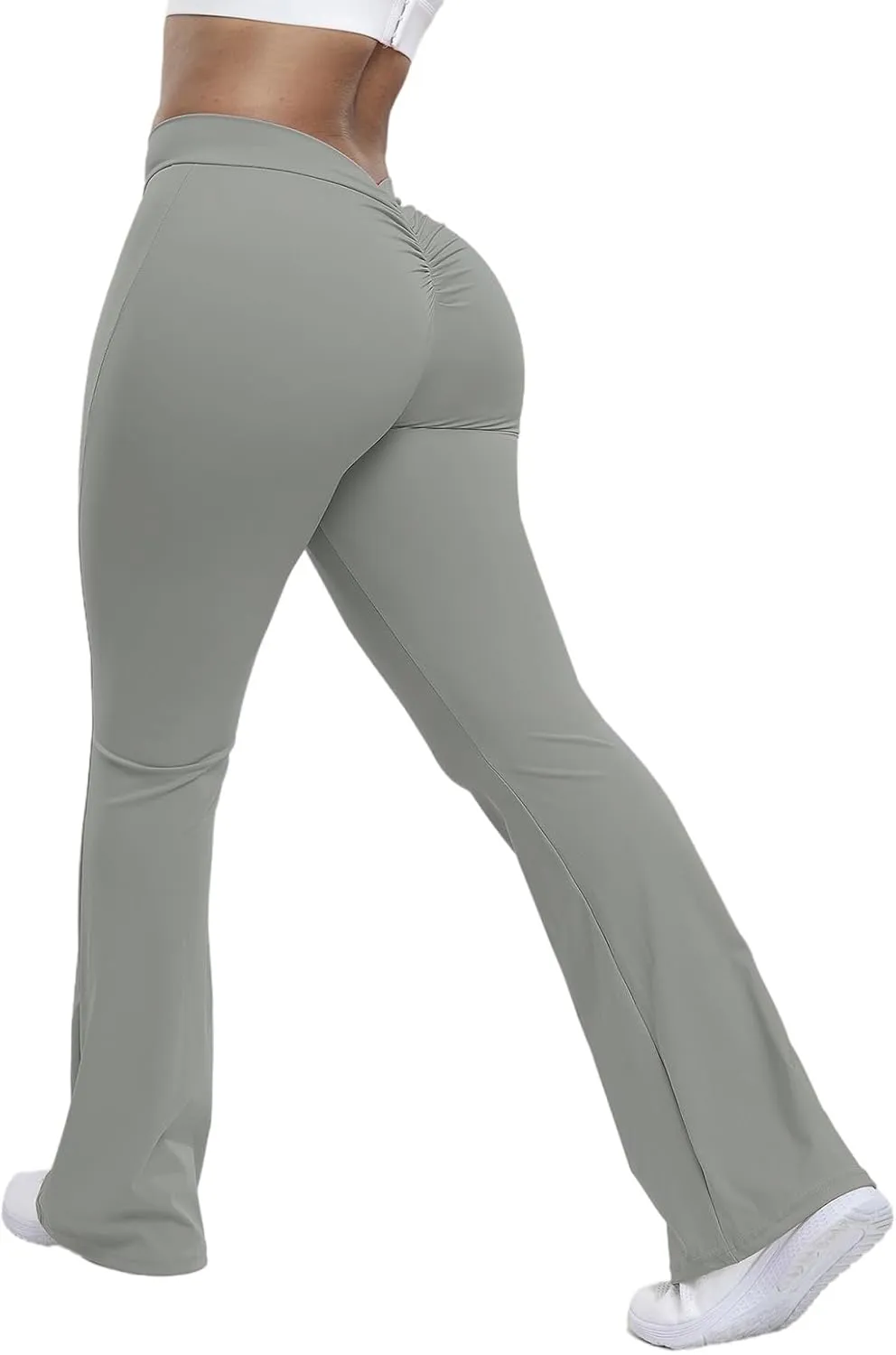 Solid Color Trousers Flexible Women Women's Yoga Pants High Waist