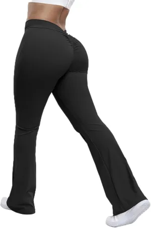 Solid Color Trousers Flexible Women Women's Yoga Pants High Waist