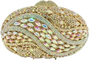 Sparkly Clutch Purses for Women Glittering Rhinestone Handbags Wedding Guest Bridal Evening Bag