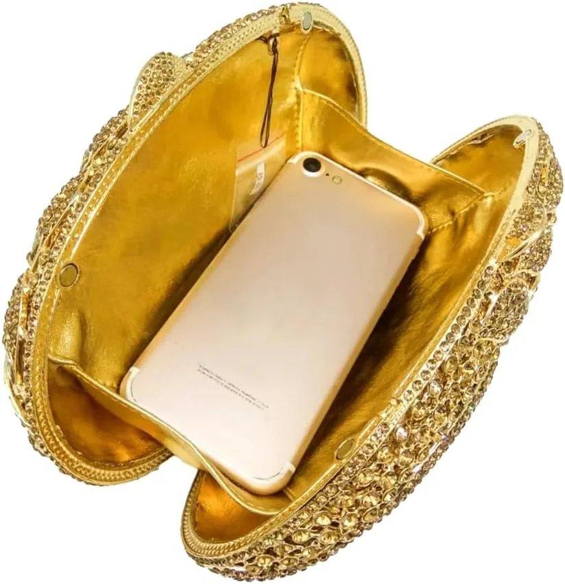 Sparkly Clutch Purses for Women Glittering Rhinestone Handbags Wedding Guest Bridal Evening Bag