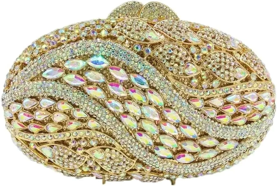 Sparkly Clutch Purses for Women Glittering Rhinestone Handbags Wedding Guest Bridal Evening Bag
