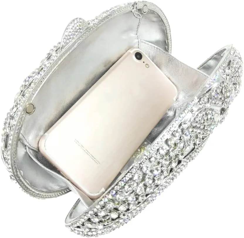Sparkly Clutch Purses for Women Glittering Rhinestone Handbags Wedding Guest Bridal Evening Bag
