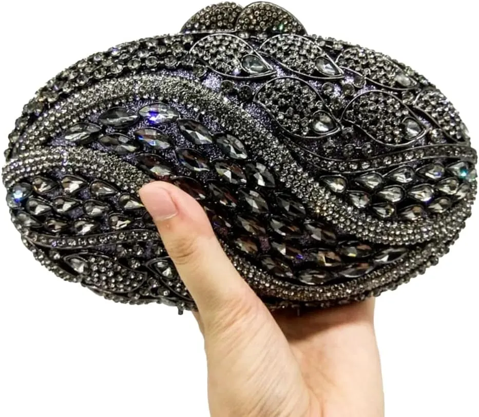 Sparkly Clutch Purses for Women Glittering Rhinestone Handbags Wedding Guest Bridal Evening Bag