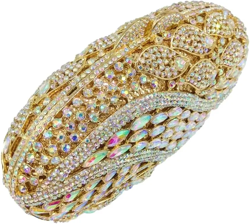 Sparkly Clutch Purses for Women Glittering Rhinestone Handbags Wedding Guest Bridal Evening Bag