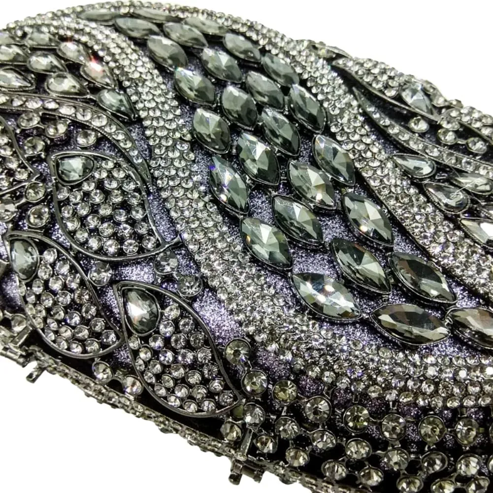 Sparkly Clutch Purses for Women Glittering Rhinestone Handbags Wedding Guest Bridal Evening Bag