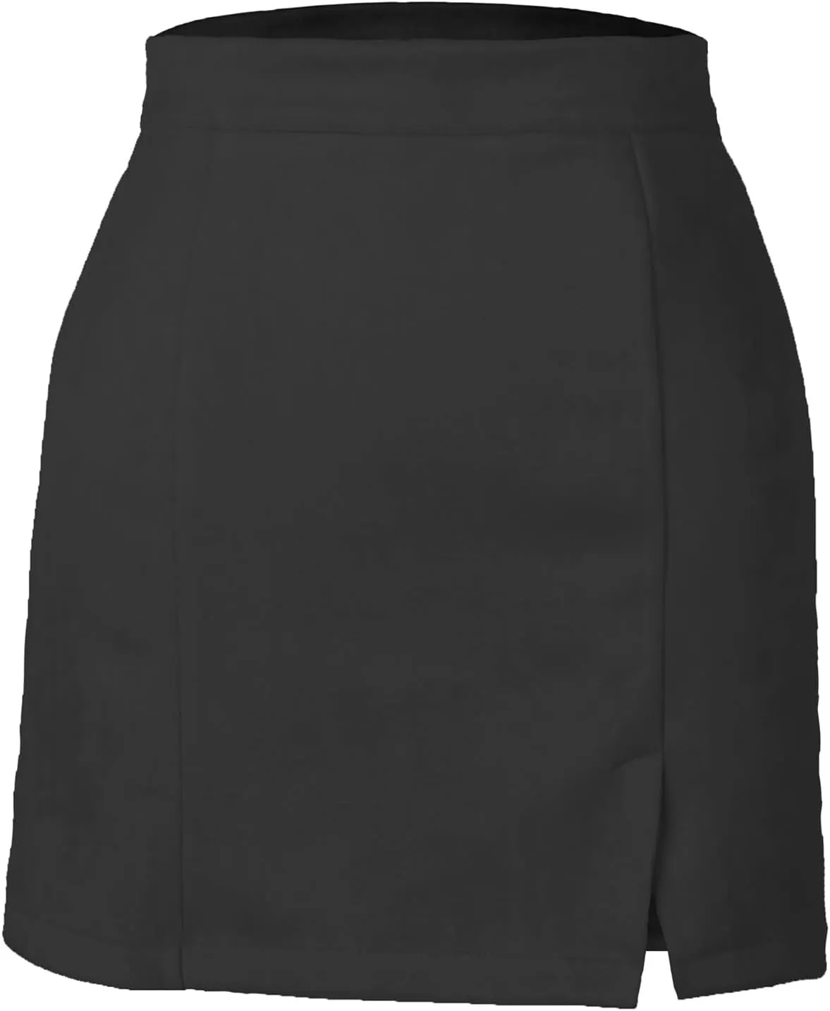 Suede Skirt for Women Side Notch Casual Mini Skirts Sexy Cozy Hip Wrap High Waisted Skirts Soft Cozy Flannel Skirt
