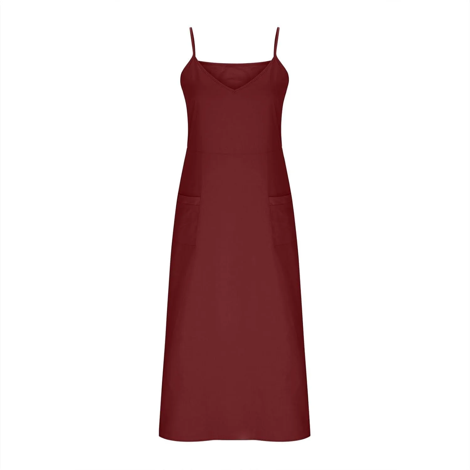 Summer Dresses for Women 2025 Plus Size Sleeveless Linen Dresses Casual Flowy Beach Maxi Sun Dress with Pocket