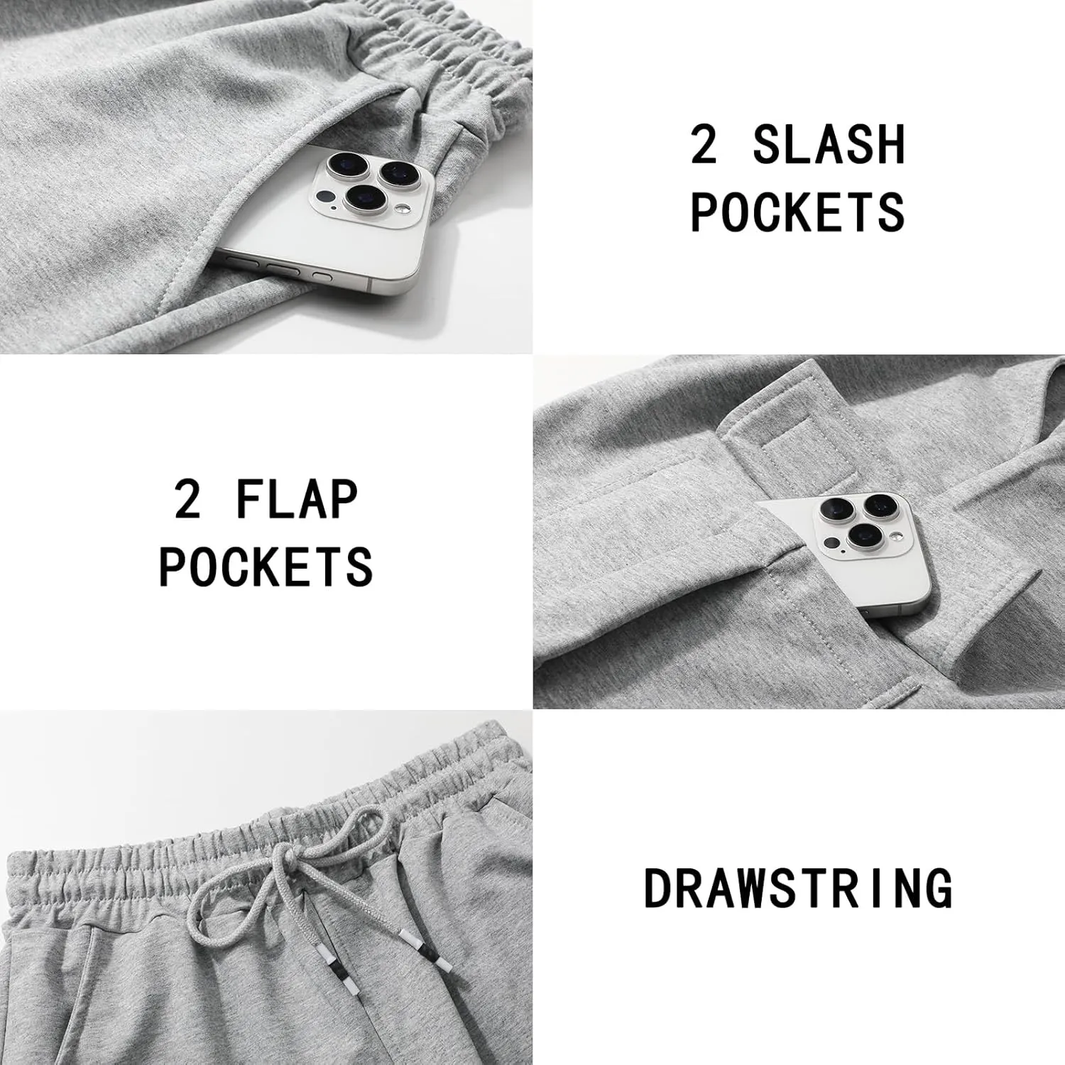 Suwangi Mens Cargo Athletic Shorts Flexible Elastic Waistband Loose Fit Shorts Outdoor Drawstring Multiple Pockets Shorts