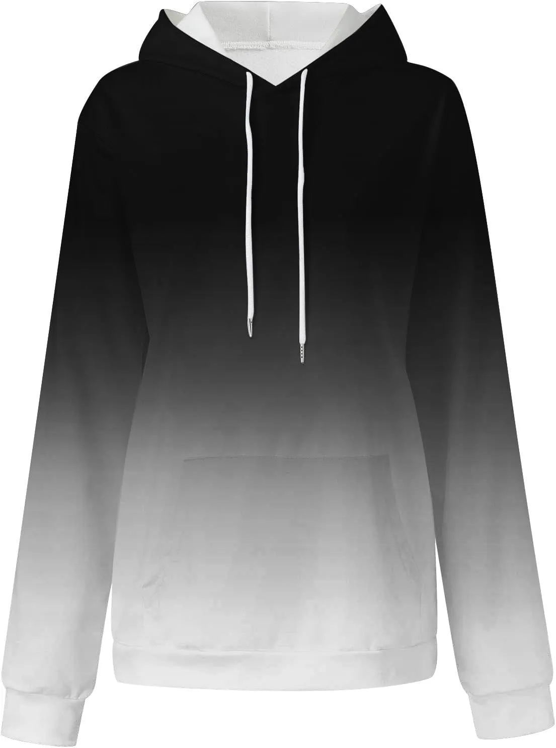 Sweatshirts for Women Trendy Gradient Hoodies Casual Drawstring Hoodie Teen Girl Oversized Sweatshirts with Pockets