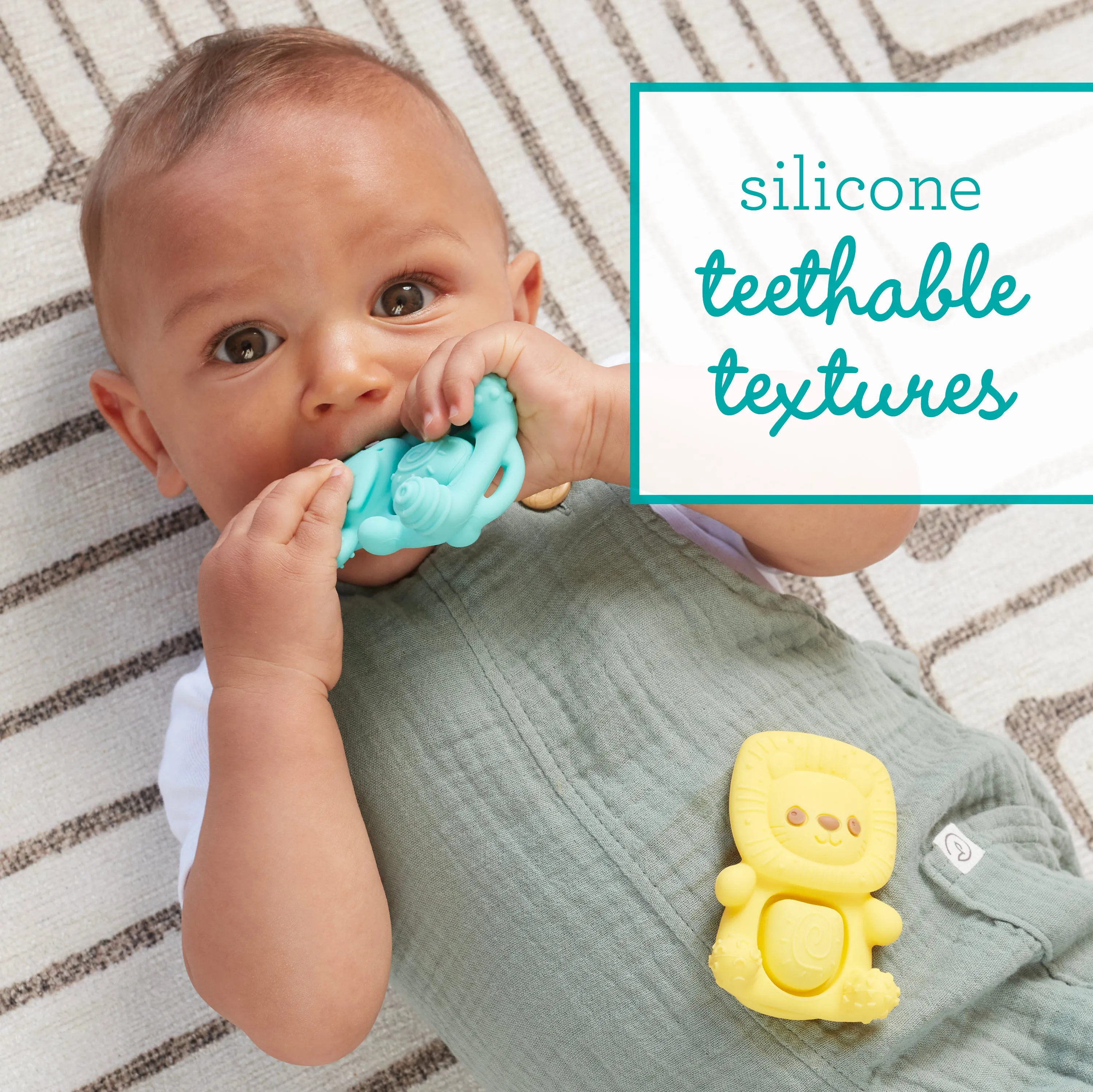 TEETHIMAL POP PALS Elephant & Lion