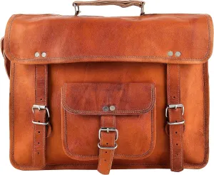 Timeless Professional Executive Class: Genuine Leather Satchel Bag Official Bag with Front pocket